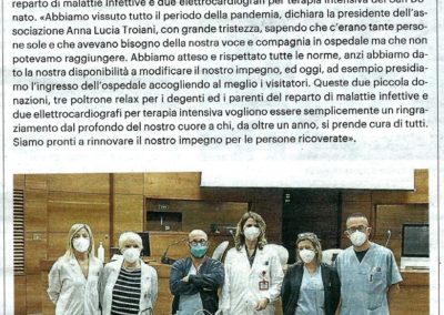 AVO Arezzo: donazione all’Ospedale San Donato