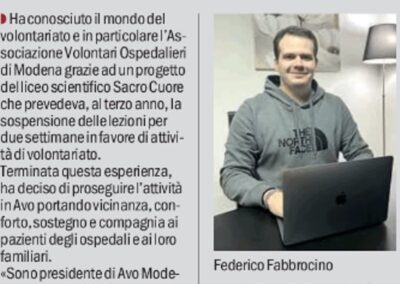 Intervista a Federico Fabbrocino – Presidente di AVO Modena