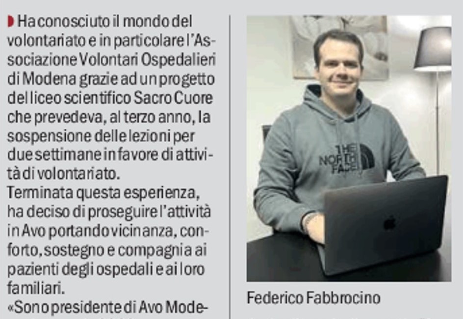 Intervista a Federico Fabbrocino – Presidente di AVO Modena