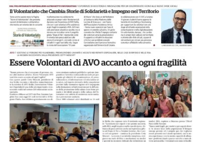 AVO e fragilità: un articolo sul quotidiano “La Repubblica”