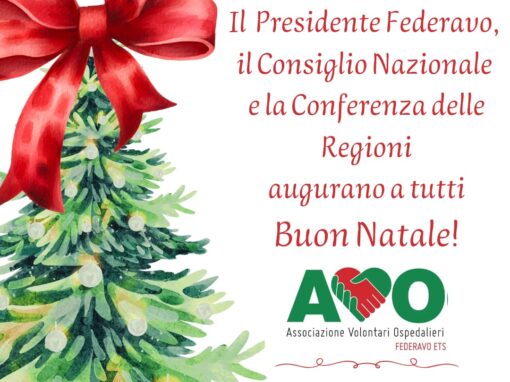 Gli auguri ai volontari del Presidente Nazionale