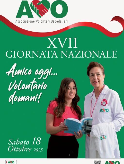 XVII GIORNATA NAZIONALE DEI VOLONTARI AVO – 18 ottobre 2025