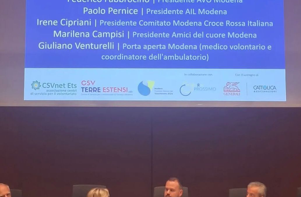 AVO Modena presente al Convegno : “Volontariato è salute!”